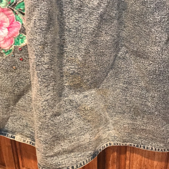 Vintage Acid Wash Denim Skirt - Picture 13 of 14